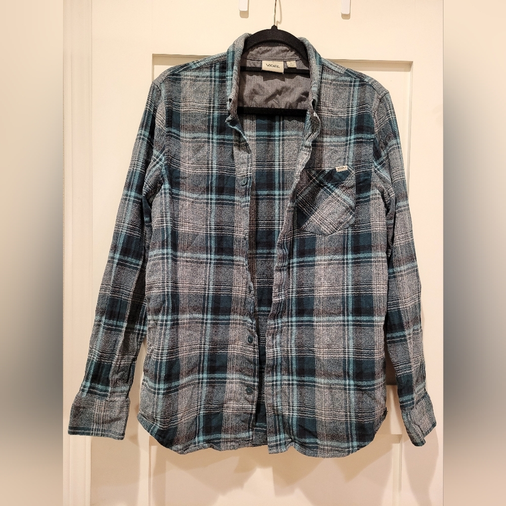 Vans flannel button down shirt